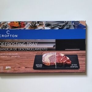 New Crofton Black Defrosting Tray, Size: 8"x14"(20 x 35.5 cm)